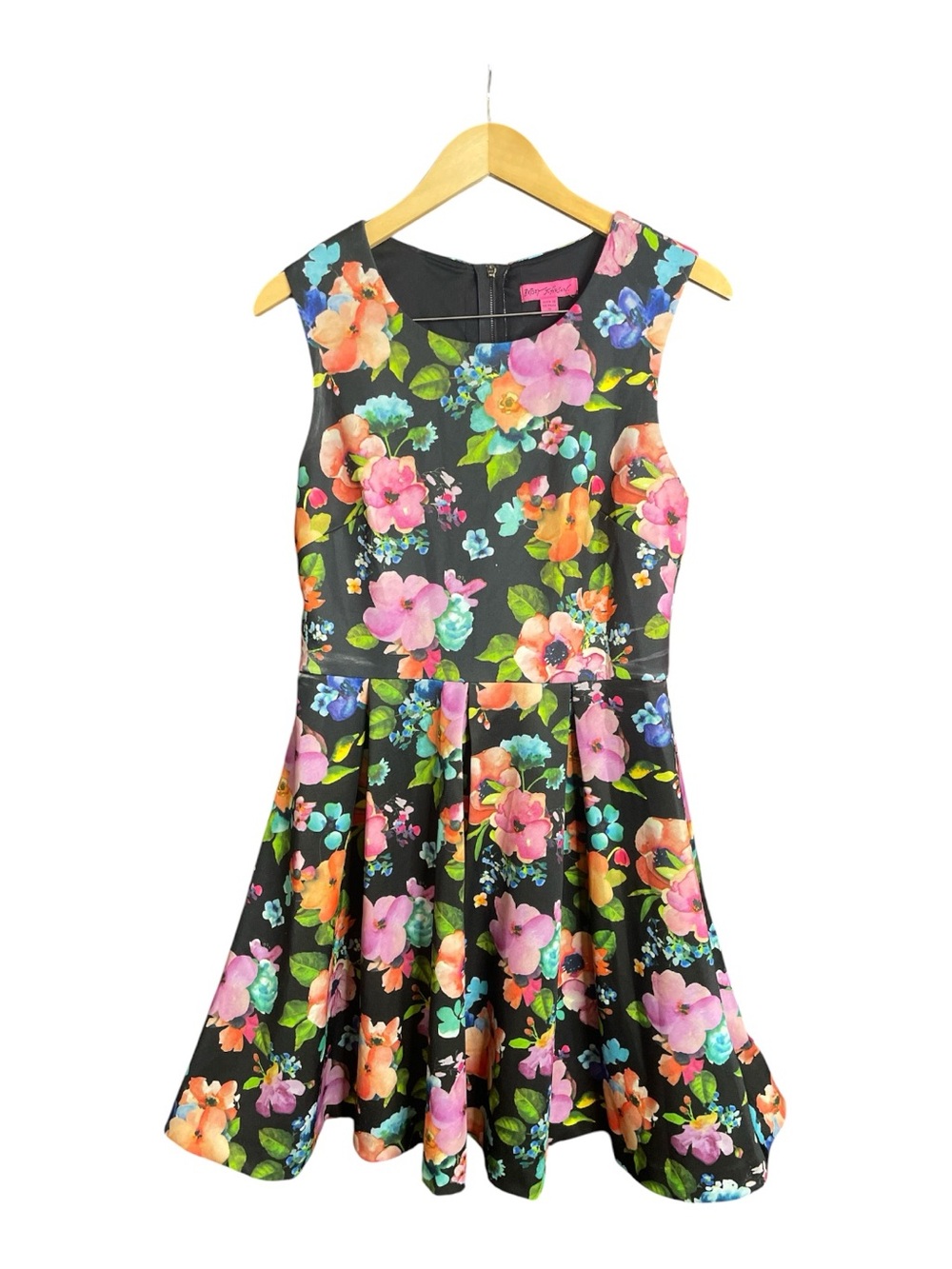 Betsey Johnson Floral Scuba Fit and Flare Dress, Size 10 New
